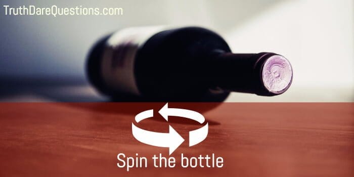 Spin the bottle and pick the participant where it stops